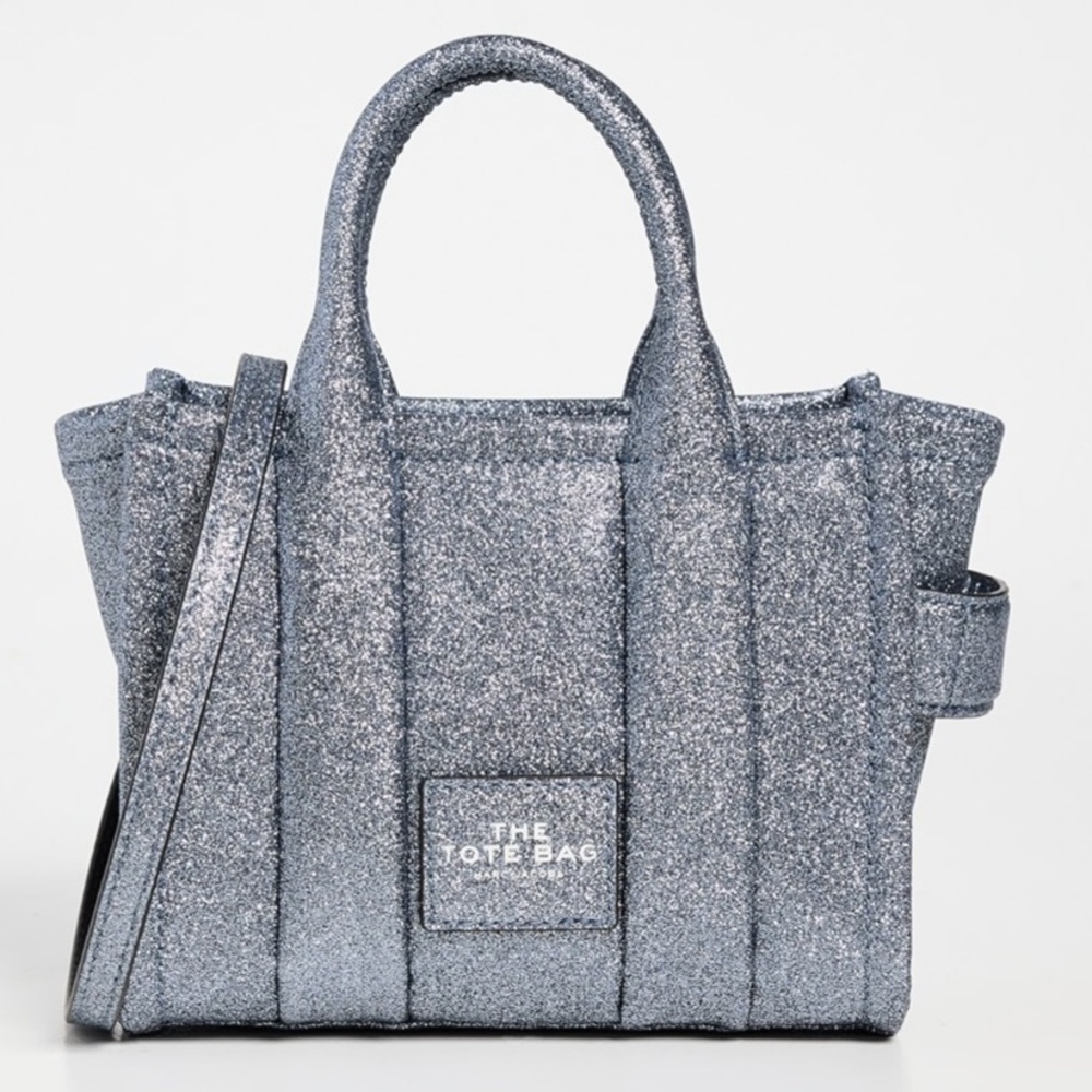 Marc Jacobs Silver Glitter Crossbody Bag